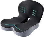 SICOUSOK Seat Cushion Memory Foam Seat Cushion for Truck Driver Office Chair Cushion Home Chair Cushion Car Non Slip Pad Sitting Ergonomic Cushions for Office Workers Car Drivers