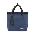 UMAI Insulated Lunch Bag for Kids, Women & Men, Ideal Tote Tiffin Bag for Office/School/Camping/Gym-Lightweight, Durable Handle, Large Capacity, Multifunctional Pockets, Easy to Clean (Navy Blue)