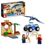 LEGO Jurassic World Pteranodon Chase 76943 Building Kit; Learn-to-Build Starter Set for Kids Aged 4 and Up, Featuring a Toy Buggy, Fish Stall and Dock Models, Plus 2 Minifigures (94 Pieces)