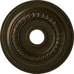 Ekena Millwork CM18OL1GGS Oldham Ceiling Medallion, Green Gold