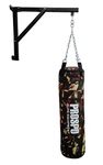 Prospo Heavy Punching Bag for Men, 36" Heavy Bag Stand, Boxing Bag Hanging Stand, Boxing Bag Stand, Boxing Stand with Camouflage Kit and Steel Hanging Chain Combo (Heavy Army Bag Filled with Chain & Stand)