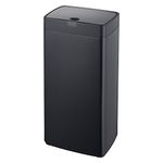 Dihl 45L Black Kitchen Bin with Motion Sensor Lid, Automatic Battery Operated Trash Can, Hygienic Waste Disposal, 45 Litre, Black with Onyx Black Lid