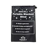 Blackout Blinds Curtains - Portable Easy Fit, Stick On Day & Night Magic Blind - Temporary Blinds For Windows - Travel Kids Cut To Size - Doors, Patio, Small & Large Windows