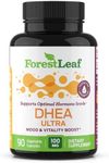 Forest Leaf - DHEA 100mg Daily Hormone Supplement for Women & Men - Pure DHEA Pills to Support Healthy Metabolism, Mood, Physical Performance, Brain, Immune Function & Energy - 90 Veg Capsules