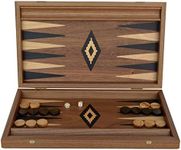 Manopoulos Walnut 15" Backgammon Se