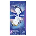 Always, Infinity With FlexFoam Pads For Women, Size 5, Extra Heavy Overnight Absorbency With Wings, 22 Count