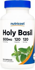 Nutricost Holy Basil Capsules 500mg, 120 Veggie Capsules - Gluten Free, Non-GMO