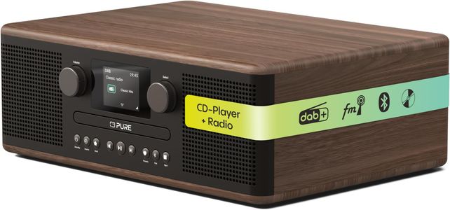 Pure Classic C-D6 Music System – Black Stereo Audio System