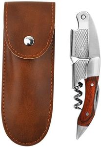 Professional Waiters Corkscrew by BANSHAN 1PCS This Wine Opener is Used to Open Beer and Wine Bottles by Waiters,Sommelier and Bartenders Around The World,Made of Stainless Steel and Natural Rosewood