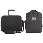 UNDERSEAT PRO Foldable Laptop Carry-on Briefcase On Wheels, Under the Seat Personal Item Suitcase Compliant with Spirit, Frontier, American, Delta, Southwest etc. (45x36x20 cm), Suitcase + Backpack, 2