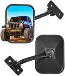 JOYTUTUS Mirrors Doors Off Compatible with Wrangler JK TJ JKU 1997-2018, Easy-Install Quick Release Side View Mirrors, No Vibrate & Wobble Wrangler Side Mirrors Doors Off