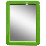 CEREM Locker Mirror Magnetic for Boys and Girls Locker, Green 5" x 7" - Real Glass Magnetic Mirror for School Locker, Office, Home