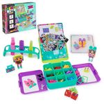 Pixobitz Studio with 500 Water Fuse Beads, Decos and Accessories, Makes 3D Creations with No Heat, Arts and Crafts Kids Toys for Ages for 6 and up