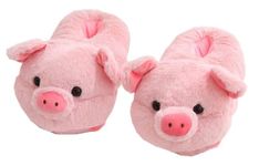 Cute Pig Slippers Women's Slippers Cartoon Slippers Animal Slippers Warm Slippers Winter Slippers Home Slippers Furry Slippers (5.5/11, Pink, numeric_5_point_5)