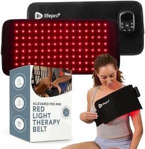 LifePro Mini Red Light Therapy Belt - Powerful NIR & Red Light Therapy for Body - Target Discomfort, Accelerate Recovery, & Improve Athletic Performance - with Red, NIR, Pulse, and Intensity Settings