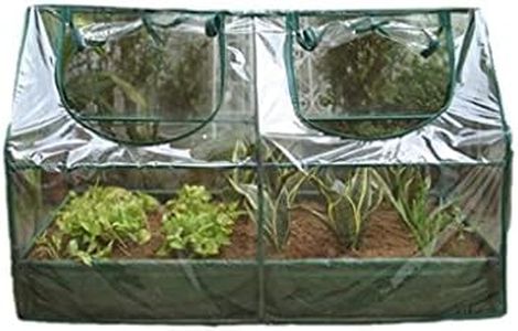 Zenport SH3212A+BTP Garden Raised Bed and Cold Frame Greenhouse Cloche for Easy Access Protected Gardening