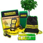 Orangutan Slackline Sport & Fitness Kit with Tree Protectors and Training Line 15m - 50mm - Sport Fitness Rope - Garden Play - Premium Beginner/Advanced Set Perfect For Home and Outdoor Fun