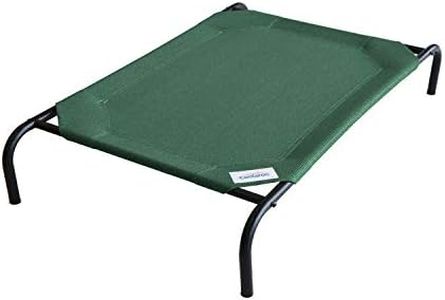 Coolaroo Gale Pacific The Original Cooling Elevated Dog Bed, Indoor and Outdoor, Large, Brunswick Green, 51.00" x 31.50" x 8.00"