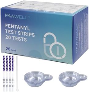 FAMWELL Fentanyl Test Strips, 20 Pack,for Powder/Liquids,Harm Reduction