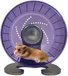 Petest Hamster Exercise Wheel, Silent Spinner Hamster Running Wheels, Diameter 6.7 inch, Purple