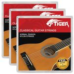 TIGER CGS-3-NY Classical Guitar Strings - Pack of 3 Sets