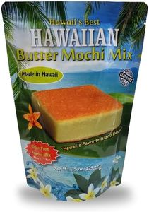 Hawaii's Best Butter Mochi Mix, Hawaiian Snacks Baking Mix, Authentic Island Dessert Made with Sweet Rice Flour & Coconut Milk, Gluten Free Pancake Mix, Easy-to-Make Chewy Treat for Family, 15 oz