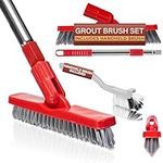 Grout Brush with Long Handle & Hand