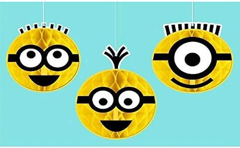 Despicable Me Honeycomb Decorations