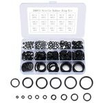 BRLYYO Parts Rubber O-Ring Seal, Spacer Washer Assortment Kit for Faucet, Vehicle Air Conditioning, Appliances, Bearing, Pump Connections, echanic,Repairs,(200 PCS)