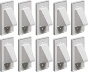 Arlington CE1-10 Recessed Low Voltage Cable Plate, 1-Gang, White, 10-Pack