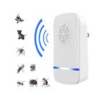 Ultrasonic Pest Repeller, Silent Electronic Pest Repellent Plug in Indoor Pest Control, Insect Mosquito Killer Machine, Mosquito Repellent for House,Lizard, Rat, Cockroach, Mosquito (1)