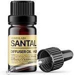 Sesneslabs Santal Diffuser Oil, Luxury Sandalwood Essential Oil Blend for Aroma Diffuser (.33 oz/10 ml)