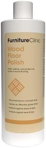 Wood Floor Polish - Polishes to a Glossy Finish - Protects Against Stains - Reduces Wear & Tear - For Hardwood and Engineered Wooden Flooring - 500ml