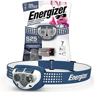 Energizer Smart Voice Activated LED Headlamp Flashlight, 550 Lumen, IPX4 Water Resistant, 1 Meter Drop Tested Headlamp