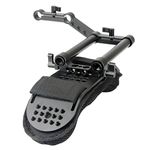 NICEYRIG Shoulder Pad with Rail Raiser /15mm Rods for Shoulder Rig System Video Camera DSLR Camcorders