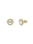 Ted Baker Soletia Solitaire Sparkle Crystal Stud Earrings for Women (Gold Tone/Crystal)