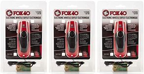 Fox 40 Electronic 3 Tone Whistle w/ Adjustable Wrist Lanyard (3-Pack)