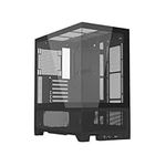 iONZ KZ-VF Ultra Aether PC Gaming Case, Full Tower ATX - High Airflow, Tempered Glass, Front I/O USB Type-C | Black