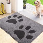 FCSDETAIL Dirt Trapper Indoor Door Mat 50 x 80 cm, Washable Entrance Rug, Absorbent Dog Doormat for Muddy Paws, Inside Mat for front door, Entryway, Pets