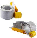 Bath Shower Tray Sealing Kit Self-Adhesive Flexible Strip Tape & Free Roller Compact Caulk Strip with Sealing Roller Waterproof & Strong Seal Tape for Showers, Toilet, Wall Corner & Kitchen - 2 Meter
