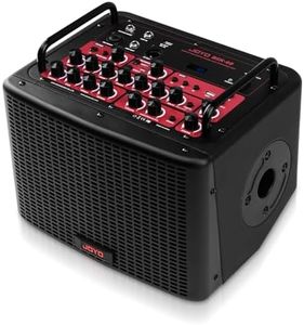 JOYO 40 Watt Acoustic Combo Amplifier Rechargeable Guitar & Vocal Two Channels Guitar Amp with Drum Machine Reverb Chorus Delay Effects and Bluetooth XLR & Aux-in (BSK-40)