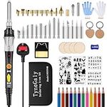 Pyrography Pen and Wood Burning Kit, Soldering Iron Kit 60W with Adjustable Temperature DIY Tool,Wood Burner Pen Set for Engraving Embossing/Carving/Soldering/Pyrography (Black)