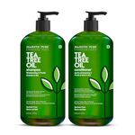Majestic Pure Tea Tree Shampoo for Men and Women - Hydrating Formula for Itchy, Irritating or Dry Scalp - For All Hair Types - Sulfate Free 16 fl oz (pack of 2)