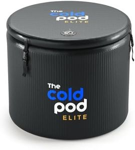 The Cold Pod Ice Bath Tub Elite Lite: XL Cold Plunge Tub 120 Gallon with Rigid Inflatable Walls and Lid for Athletes, Compatible with Cold Water Chiller, Easy Install and Portable Icy Plunge Tub