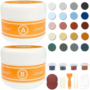 Granite and Quartz Countertop Chip Filler Repair Kit Tile & Fiberglass Porcelain Repair Kit,Marble Tub Repair Kit 3.7 OZ Cracks Ceramic Corian Bathtub Sink Toilet Dents Holes Scratchs