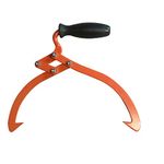 16" Log Tongs Logging Skidding Tongs Non-Slip Grip- Log Lifting, Handling, Dragging & Carrying Tool