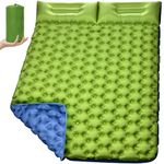 Camping Sleeping Pad Inflatable Sleep Mat THK 9cm Waterproof Air Camping Mat for Backpacking, Hiking and Traveling 196x135cm Built in Foot Pump (Double)