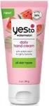 Yes To Watermelon Daily Hand Cream, Hydrating & Creamy Texture To Provide Instant Moisturization Without Greasy Residue, With Shea Butter & Antioxidants, Natural, Vegan & Cruelty Free, 3 Oz