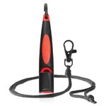 ACME 211.5 Alpha Dog Whistle Black/DG Orange, 5700Hz Long-Distance Recall Whistle for Retrievers & Labradors, With Lanyard, UK Made