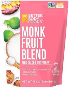 BetterBody Foods Monk Fruit Sweetener Blend, Sugar Substitute, 1 lb.